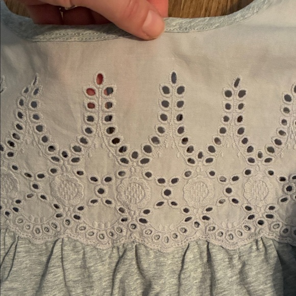 J. Crew Light Gray and White Short Sleeve Tees - Picture 6 of 16